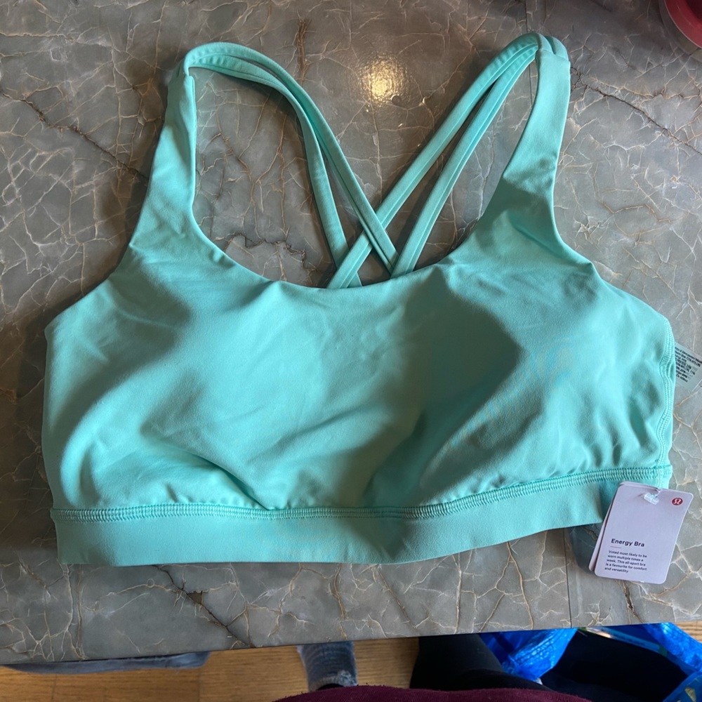 Lululemon Energy Bra Mint Size L New With Tags